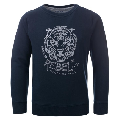 Blue Rebel spot on Sweatshirt "Tiger" night