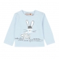 Preview: boboli newborn "best buddies" Langarmshirt celeste ---NEU---