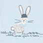 Preview: boboli newborn "best buddies" Langarmshirt celeste ---NEU---