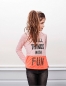 Preview: Sorry4theMess colorblock longsleeve peach princess pink-orange ---size 14y left only---