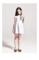 Preview: IKKS basikks fabricmix dress "IKKS & ME" blanc