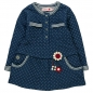 Preview: boboli baby girl longsleeved jerseydress "Red Mountain" indigo