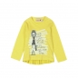 Preview: boboli baby girl "brush stroke" longsleeve limon