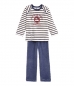 Preview: Petit Bateau Jungen Nicki Schlafanzug/Pyjama logo/lait