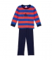 Preview: Petit Bateau Jungen Blockstreifen Schlafanzug/Pyjama espace/pablito