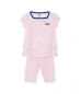 Preview: Petit Bateau girls 2pc shorty/pyjama ecume/brulant ---size 5y left only---