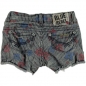Preview: Blue Rebel girl shorts Mandy stripe flower aop