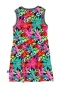 Preview: boboli kids girl "Palm Springs" ärmelloses Jerseykleid estampado