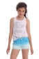 Preview: DeSigual dip dye denim shorts Chia lago azul