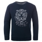 Preview: Blue Rebel spot on crew neck sweater "tiger" night