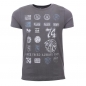 Preview: Blue Rebel spot on stamp printed t-shirt smoke