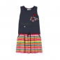 Preview: boboli kids girl "Watercolor Rainbow" ärmelloses Kleid antracita