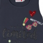 Preview: boboli kids girl "Watercolor Rainbow" ärmelloses Kleid antracita