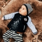 Preview: noppies baby boy Wende-Sweatjacke Itens charcoal melange