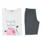 Preview: boboli sleepwear girls shorty/pyjama blanco