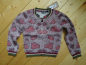 Preview: Like FLO reversible Strickjacke/-cardigan animal ecru red