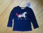 Preview: Someone Pferdchen Langarmshirt Horses dark blue