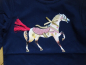Preview: Someone Pferdchen Langarmshirt Horses dark blue