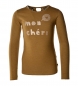 Preview: Like FLO Langarmshirt "mon cheri" mosterd