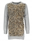 Preview: Like FLO teddy sweatdress grey spikkel