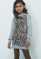 Preview: Like FLO teddy sweatdress grey spikkel