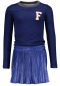 Preview: Like FLO suede longsleeved sweatdress cobalt