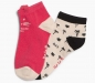 Preview: IKKS city black lot of 2 ankle socks grenadine