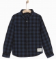 Preview: IKKS garcon city black worker shirt bleu orage carreaux