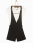 Preview: WAY by IKKS Tom Boy kurzer 2in1 Overall/Playsuit noir ---nur noch Größe M/176---