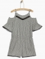 Preview: WAY by IKKS Bubble Black Kurz-Overall noir imprimé