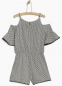 Preview: WAY by IKKS Bubble Black Kurz-Overall noir imprimé