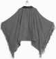 Preview: WAY by IKKS Street Shining fringed cape/poncho gris anthracite