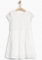 Preview: IKKS white label Lagenlook Kleid blanc optique
