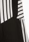 Preview: IKKS city black bicolor stripy dress blanc optique