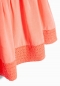 Preview: IKKS city black ärmelloses Volant-Kleid corail foncé fluo