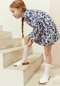 Preview: IKKS cargo Blumenkleid blanc optique imprimé