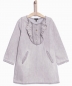 Preview: IKKS Cosy Winter a-line denim dress light grey