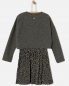 Preview: WAY by IKKS Gotham Glam 2in1 dress noir imprimé chat