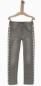 Preview: IKKS Cosy Winter embroidered denim pants light grey