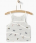 Preview: WAY by IKKS Malibu Spaghettiträger-Top blanc cassé