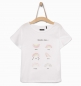 Preview: IKKS city black T-Shirt "rainbow" blanc optique