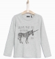 Preview: IKKS Cosy Winter longsleeve gris chiné moyen