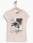 Preview: IKKS city black t-shirt rose poudré