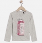 Preview: IKKS city couleur sequins longsleeve gris chiné