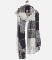 Preview: WAY by IKKS Wanderlust checked bouclette scarf gris anthracite