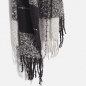Preview: WAY by IKKS Wanderlust checked bouclette scarf gris anthracite