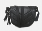 Preview: WAY by IKKS Gotham Glam leather saddlebag noir