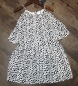 Preview: IKKS city white Volant-Kleid blanc cassé imprimé