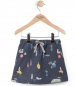 Preview: nice things short jerseyskirt "Mascottes Print" navy