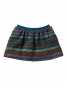 Preview: Oilily woven jacquard skirt Sparkle stripe brown